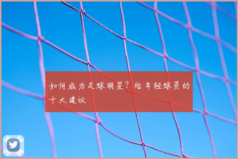 如何成为足球明星？给年轻球员的十大建议